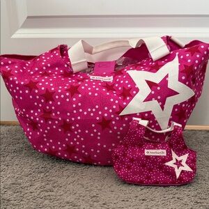 American Girl Fuchsia Starry Travel bag